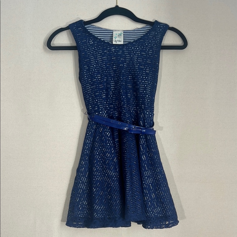 Lily Bleu Blue Lace Dress